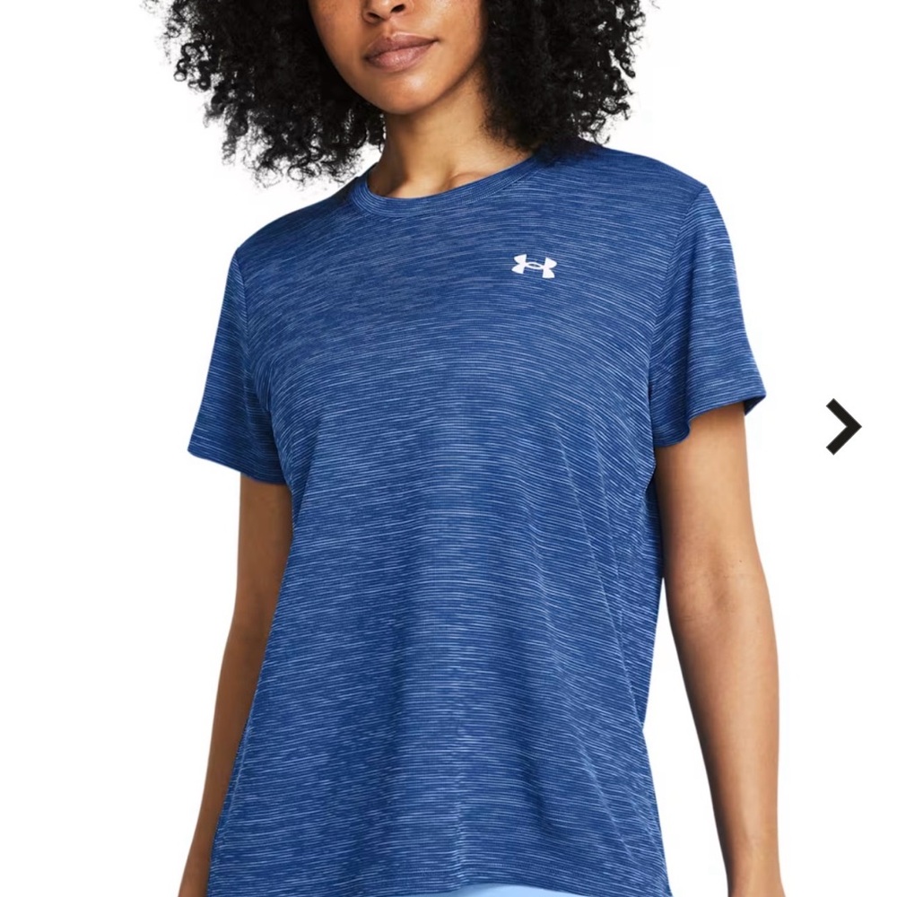 Under Armour Women's Blue Heather Short Sleeve Tee